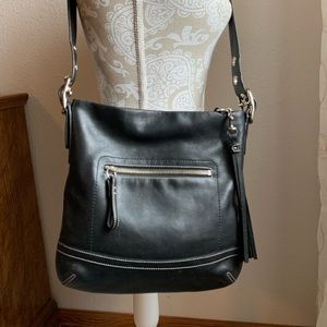 COACH 1415 Vintage Black Calfskin Soho Crossbody